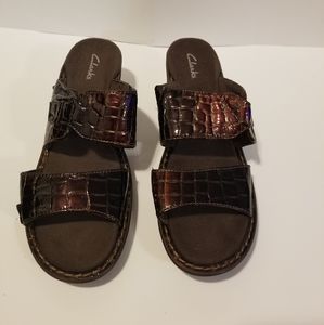 Clarks Brown sandals size 9